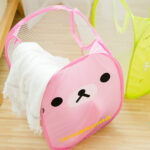 Keranjang Cucian Pakaian Baju Kotor Lipat Karakter Laundry Bag Nylon - Bear Pink - Image 7