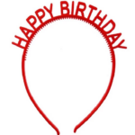 Bando Ulang Tahun Desain Happy Birthday Warna Warni Gaya Korea - Merah