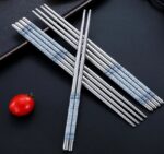 Sumpit Stainless Steel Sus 304 Satu Pasang Polos - Image 4