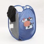 Keranjang Cucian Pakaian Baju Kotor Lipat Karakter Laundry Bag Nylon - Bear Pink - Image 4