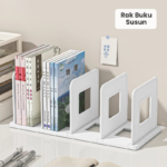 Rak Buku Penyanggah Meja Multifungsi Organizer File dan Penyimpanan - Image 3