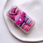 Kotak Ikatan Rambut Gaya Korea Kunciran Rambut Model Polos Warna Warni - kotak Ungu