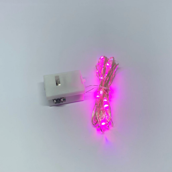 Lampu Hias Buket Bunga Balon Fairy Light Dekorasi Tumblr Kawat Mini - Pink 3 Meter