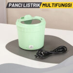 Panci Elektrik Portable Mini 1.2L Stainless Steel Multifungsi - Putih - Image 6