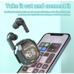Headset Bluetooth TWS Wireless Hifi Musik Variasi Warna Soft Color - Biru - Image 4