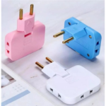 Power Soket 3in1 Converter Charger US ke EU Stop Kontak Lipat Praktis - Random V2