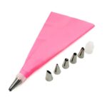 Piping Bag Silikon Set 8in1 Spuit Icing Dekorasi Kue Praktis - Image 7