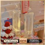 Lampu Lilin Akrilik LED Estetik Tanpa Asap Dekor Meja Kamar Unik - Kecil - Image 2