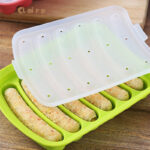 Cetakan Sosis DIY 6 Lubang Silikon Food Grade aman untuk Makanan Bayi - Image 7