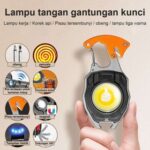 Senter Darurat Lengkap dengan Korek Elektrik, Peluit, dan Obeng untuk Pertolongan SOS
