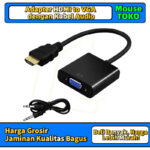 Kabel Converter HDMI to VGA VGA to HDMI Plus Audio Resolusi 1080p - HDMI VGA AUDIO - Image 2