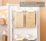 Toples Penyimpanan Makanan Plastik Acrylic dengan Gelas Ukur Serbaguna - 1100 ML - Image 6