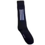 Kaos Kaki Sepak Bola Futsal Panjang Bergaris Pria Dewasa Olahraga - Hitam