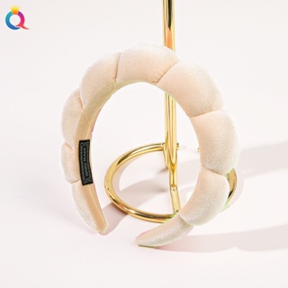 tbOlfUZP7lFHB6FisFAsRZEiGseRoSGm1p652WDy Bando Shell Busa Jumbo Fluffy Empuk Polos Bandana Cloud Style Gaya Korea - Cream - Image 1