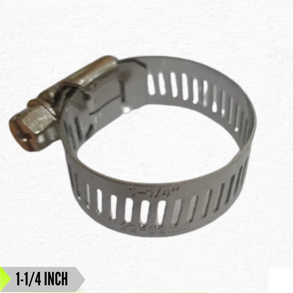 togEfSwQiihEFkrGkltHtLxAt8h09Z5HVBnzZsq3 Klem Ring Cincin Penjepit Selang Air Gas Stainless Hose Clamp - 11/4 INCH (18-32) - Image 1