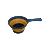 Gayung Mandi Lipat Serbaguna Silikon Portable Efisien Hemat Tempat - Biru Tua - Image 8