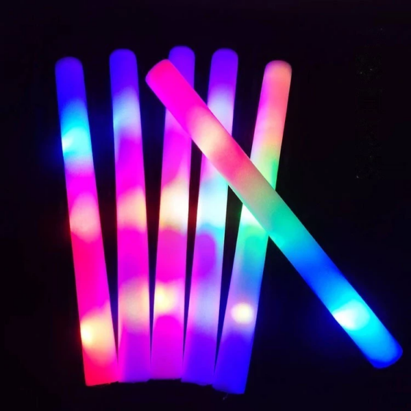 Tongkat Lightstick Foam LED Supporter Konser Festival Glow Busa Spon - Rainbow