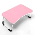 Meja Belajar Lipat Anak Laptop Portable Serbaguna Motif Polos - Putih Polos - Image 3