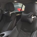 Bantal Kulit Penyangga Kepala Dan Leher PU Headrest Nyaman untuk Perjalanan - Image 7