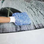 Sarung Tangan Cuci Kendaraan Microfiber Wash Mitt Ala Korea Lembut - Image 2