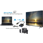 Kabel Converter HDMI to VGA VGA to HDMI Plus Audio Resolusi 1080p - VGA TO HDMI - Image 9