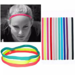 Mini Hairband Sport Headband Olahraga Ikat Kepala Silicone - Ungu - Image 5