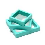 Jewelry Box Transparan Anti Debu Tempat Penyimpanan Perhiasan Ringkas - Alas Hitam - Image 7