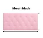 Wallpaper Foam 3D Headboard Bed Wall Sticker Dinding - Pink - Image 7