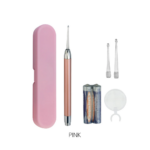 Korek Kuping Nyala LED Pembersih Telinga Aman untuk Anak dan Dewasa - Pink