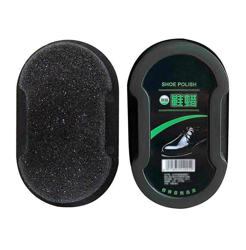 vzNfppM6Ewp1eGxRp38WfLCTICGrv8YiLd58e78x Semir Sepatu Kulit Portable Shoe cleaner Polish Sponge Brush - Image 1