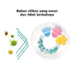 Mainan Rattle Genggam Kerincingan Teether Gigitan Empeng Bayi Baby Toys - Pink - Image 8
