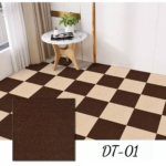 Karpet Puzzle Polyester Polos Alas Lantai Kantor Rumah Hotel Nyaman - Abu Gelap - Image 8