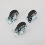 Roda Troli Etalase 4 Pcs Caster Merah Nylon PVC dengan Rem Putar - Rem - Image 9