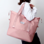 Duffle Bag Travel Lipat Waterproof Tas Gym Penyimpanan Kapasitas Besar - Biru - Image 4