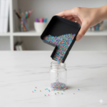 Corong Manik-Manik Praktis Memudahkan Mengisi Manik ke Wadah Kecil - Hitam - Image 6