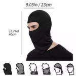 Masker Ninja Pria Model Motor Berkendara Anti Debu Polusi Nyaman - Hitam - Image 3