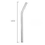 Sedotan Kaca Bening Bengkok 20cm Tahan Panas Reusable - Image 4