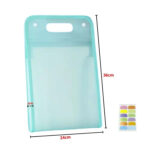 Tas Dokumen 13 Sekat Warna dengan Handle Ringan dan Praktis - Hijau