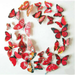 Stiker Dinding Kupu Kupu Wall Sticker Butterfly 3D Dekorasi PVC tape - Putih - Image 5