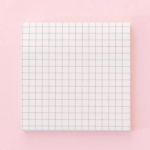 Sticky Notes Polos 80 Lembar Memo Tempel Praktis Catatan Harian - White Grid