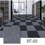 Karpet Puzzle Polyester Polos Alas Lantai Kantor Rumah Hotel Nyaman - Abu Gelap - Image 7