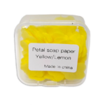 Sabun Kertas Travel Mini Motif Bunga Praktis untuk Cuci Tangan - Kuning