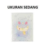 Cermin Rias Kaca Lipat Persegi Model Buku dengan Motif - Sedang - Image 6