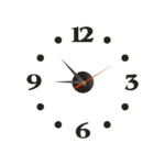 Jam Dinding Tempel DIY Analog 3D Stainless Steel Acrylic Hook Giant - Model 1 - Image 4