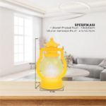 Lampu Lentera Minyak Vintage Souvenir Ramadhan Dekorasi Minimalis LED - Image 4