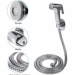 Kepala Semprot Bidet Shower Set Selang Air Fleksibel Tekanan Kuat - Image 4