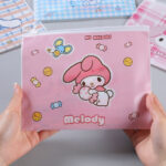 Tempat Pensil Kosmetik Travel Organizer Ringan Pouch Serbaguna - Cinnamo Garis - Image 3
