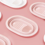 Mangkok Cuci Kuas Makeup Silikon Praktis untuk Kosmetik - Image 3