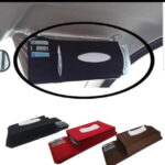 Holder Tisu Sunvisor Mobil Resleting Mudah Dipasang dan Digunakan - Merah - Image 6