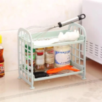 Rak Plastik Mini 2 Susun Multifungsi Bumbu Dapur Kosmetik Make Up - Image 2
